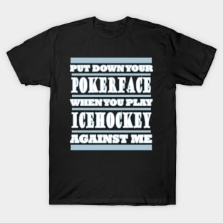 Ice Hockey Body Check Puck Boys Men Gift T-Shirt